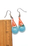 Glass Teardrop Earrings